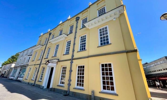 Exterior of Llanelly House on Bridge Street, Llanelli
